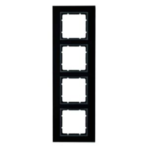Glasrahmen Berker B.7 schwarz, Berker 10146616