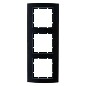 Rahmen Berker B.3 Alu, schwarz/anthrazit, Berker 10133005