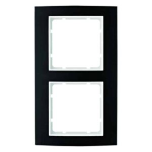 Rahmen Berker B.3 Alu,schwarz/polarweiß, Berker 10123025