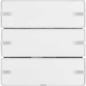 KNX Q.x Tastsensor 3fach Komfort, polarweiß samt, Berker 80143329