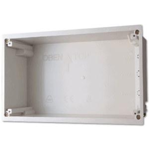 UP-Einbaugehäuse für Smart Panel Art.-Nr.: JUN-SP9.1KNX Ausschnittmaße (B x H) 212 x 124 mm Einbautiefe 75 mm JUNG: EBG24
