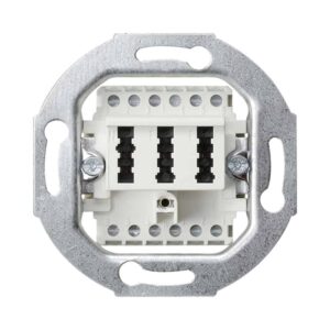 TAE-Anschlussdose TAE 2 x 6/6 NFF Einsatz Weiß Gira 003202