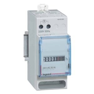 Betriebsstundenzähler Rex 2000 HC2, 2-modulig, 230 V/50 Hz, Schutzart IP 20 Legrand 004694