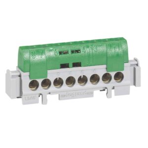 Klemmenleiste IP 20, grün,8 x 1,5 bis 16 mm², Länge: 75 mm Legrand 004832