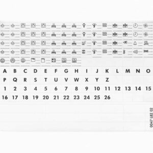 Blatt mit Symbolen Legrand 004999