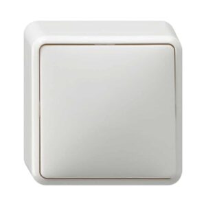 Wippschalter Kreuz AP Reinweiß Gira 010713