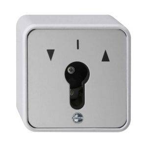 Schlüsseltaster 1-p WG AP Grau Gira 016330