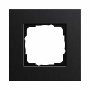 Abdeckrahmen 1f Gira Esprit Alum.Schwarz(elox.) Gira 0211126