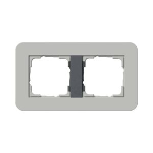 Abdeckrahmen 2f Gira E3 Grau/Anthrazit Gira 0212422