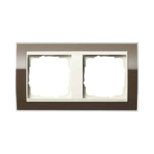 Abdeckrahmen 2f Zwischenr. CW Gira Event Klar Braun Gira 0212761