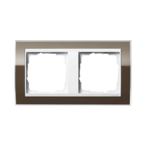 Abdeckrahmen 2f Zwischenr. RW Gira Event Klar Braun Gira 0212763