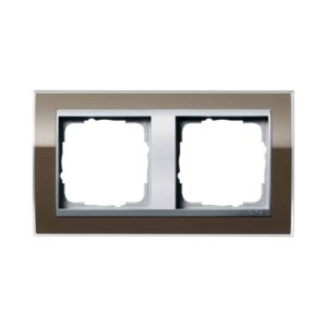 Abdeckrahmen 2f Zwischenr. F Alu Gira Event Klar Braun Gira 0212766