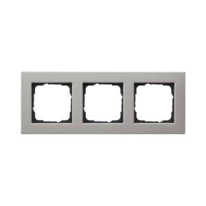 Abdeckrahmen 3f flach Gira E2 Edelstahl Gira 0213335