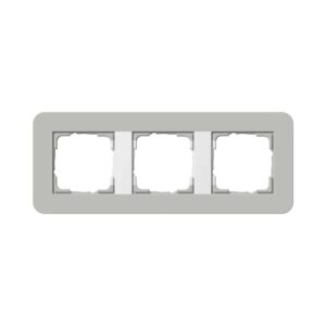Abdeckrahmen 3f Gira E3 Grau/Reinweiß Gira 0213412