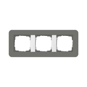 Abdeckrahmen 3f Gira E3 Dklgrau/Reinweiß Gira 0213413