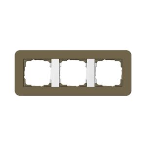 Abdeckrahmen 3f Gira E3 Umbra/Reinweiß Gira 0213416