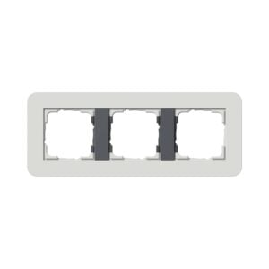 Abdeckrahmen 3f Gira E3 Hellgrau/Anthrazit Gira 0213421