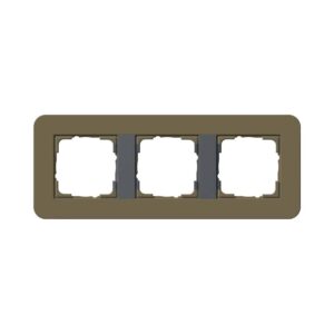 Abdeckrahmen 3f Gira E3 Umbra/Anthrazit Gira 0213426