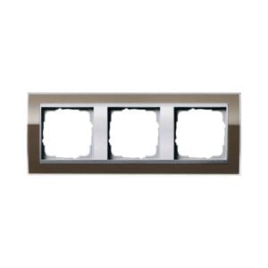 Abdeckrahmen 3f Zwischenr. F Alu Gira Event Klar Braun Gira 0213766