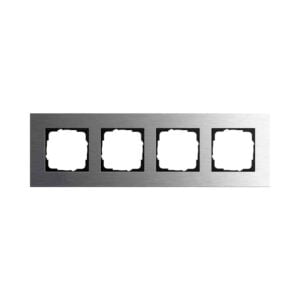 Abdeckrahmen 4f Gira Esprit Edelstahl Gira 0214219