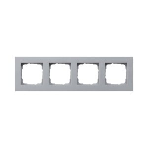 Abdeckrahmen 4f flach Gira E2 F Alu Gira 0214255
