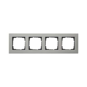 Abdeckrahmen 4f flach Gira E2 Edelstahl Gira 0214335