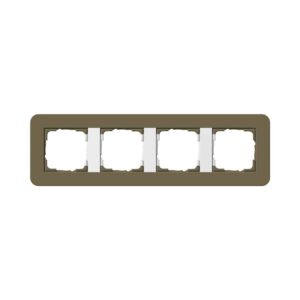 Abdeckrahmen 4f Gira E3 Umbra/Reinweiß Gira 0214416