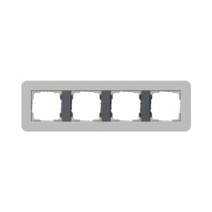 Abdeckrahmen 4f Gira E3 Grau/Anthrazit Gira 0214422