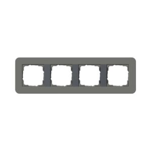 Abdeckrahmen 4f Gira E3 Dklgrau/Anthrazit Gira 0214423