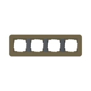 Abdeckrahmen 4f Gira E3 Umbra/Anthrazit Gira 0214426
