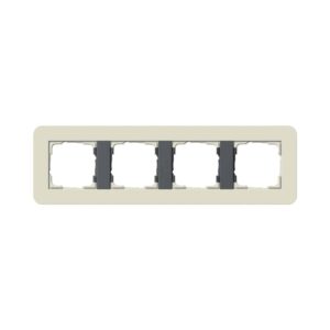 Abdeckrahmen 4f Gira E3 Sand/Anthrazit Gira 0214427