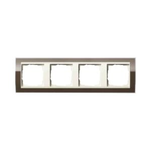 Abdeckrahmen 4f Zwischenr. CW Gira Event Klar Braun Gira 0214761