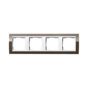 Abdeckrahmen 4f Zwischenr. RW Gira Event Klar Braun Gira 0214763