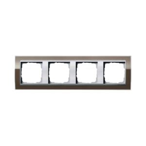 Abdeckrahmen 4f Zwischenr. F Alu Gira Event Klar Braun Gira 0214766