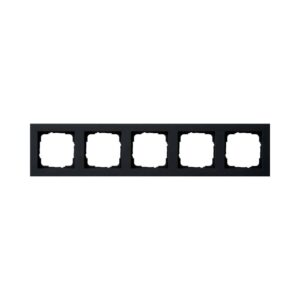 Abdeckrahmen 5f Gira E2 Schwarz m Gira 021509