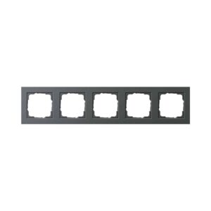 Abdeckrahmen 5f Gira E2 Anthrazit Gira 021523