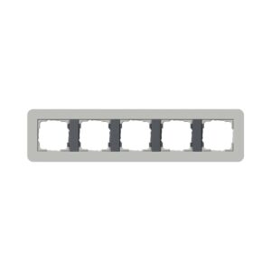 Abdeckrahmen 5f Gira E3 Grau/Anthrazit Gira 0215422