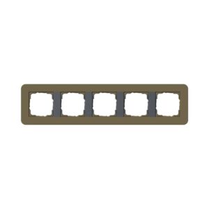 Abdeckrahmen 5f Gira E3 Umbra/Anthrazit Gira 0215426