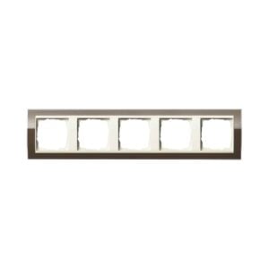 Abdeckrahmen 5f Zwischenr. CW Gira Event Klar Braun Gira 0215761