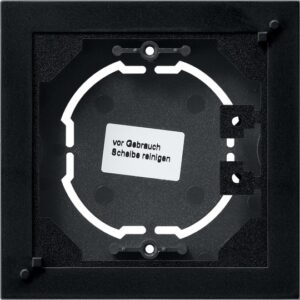 AP-Gehäuse 1f flach System 55 Schwarz m Gira 0219005