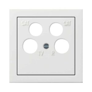 Zentralpl. 4f Flächenschalter Reinweiß Gira 0259112