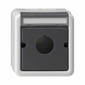 Gehäuse BSF Taster Ø 22,5 mm WG AP Grau Gira 027230