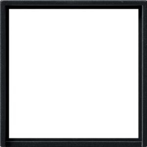 Adapterrahmen quadr. 50 x 50 mm System 55 Schwarz m Gira 0282005