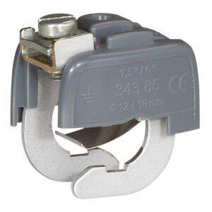 Potentialausgleichs-Klammer, Rohrdurchmesser 12 -16mm, für Stahl und Kupferrohre Legrand 034385