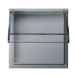 Adapterrahmen KD transparent Gira TX_44 (WG UP) F Alu Gira 040965