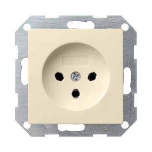 HNA-Steckd. 10 A System 55 Cremeweiß Gira 047901