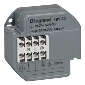 UP-TLZ, elektronisch, 1-60Min., 230V, 1S/10A, Nulldurchgangsschaltung,49x46x26mm Legrand 049121
