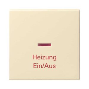 Wippe Kontrollf. + Heizung Ein/Aus System 55 Cremeweiß Gira 067801