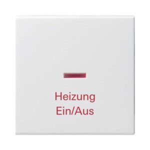 Wippe Kontrollf. + Heizung Ein/Aus System 55 Reinweiß m Gira 067827