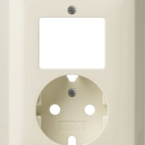 Abd. Kombi AusWe/SCHUKO System 55 Cremeweiß Gira 092801